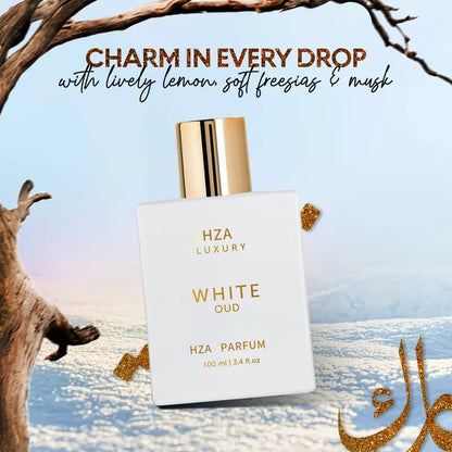 Luxury's White Oud Unisex  Parfum | Orange, Freesia & Wood Notes | Made with Clean & Natural Essential Oils