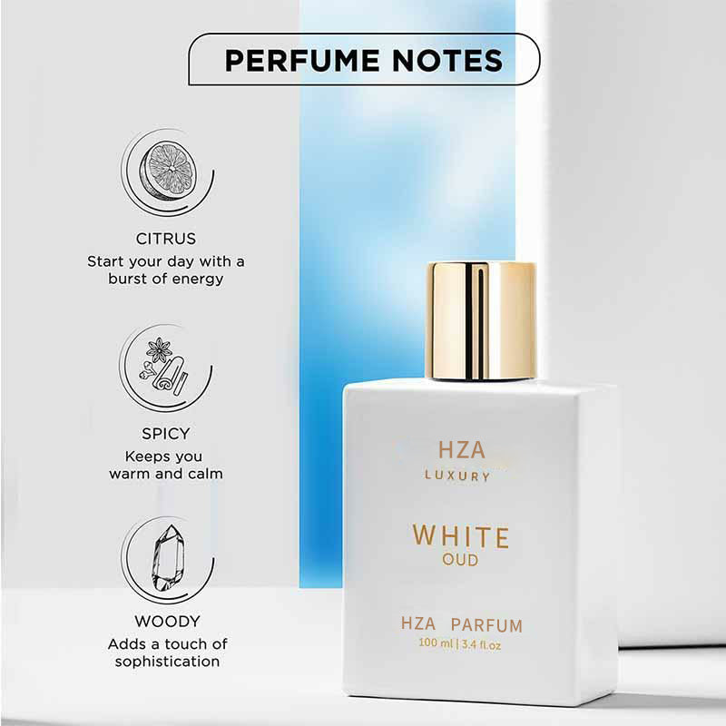 Luxury's White Oud Unisex  Parfum | Orange, Freesia & Wood Notes | Made with Clean & Natural Essential Oils