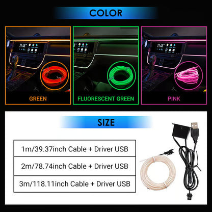 Car Ambient Light Cold Light Lamp Strip