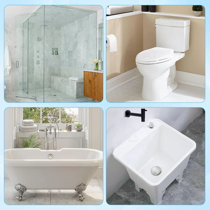 Disposable Toilet Brush Set – with Built-In Cleaner & 24 Refills