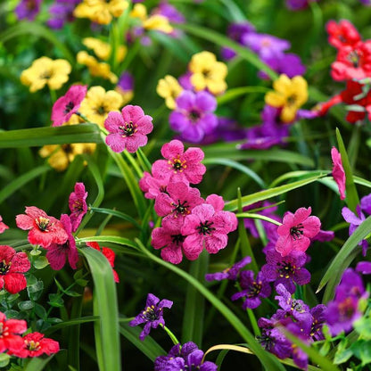 Artificial Flower (24pcs/set), UV Resistant Colorful Fake Flower, Decorative Bouquet for Home Decor Garden Party Wedding Decor