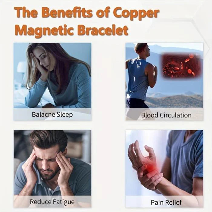 Copper magnetic bracelet——Relieve fatigue and promote blood circulation